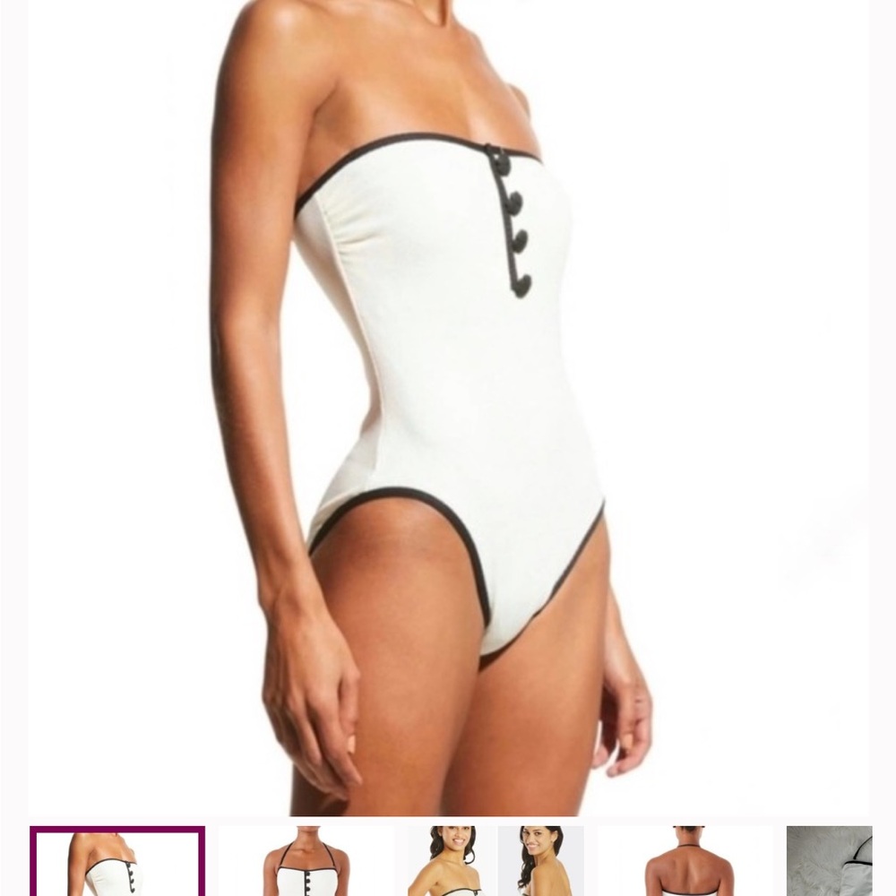 Kate Spade Cream and Black One Piece